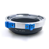 Arri LPL cine lens to Fujifilm G mount GFX medium format mirrorless adapter - GFX100 GFX50S GFX100R