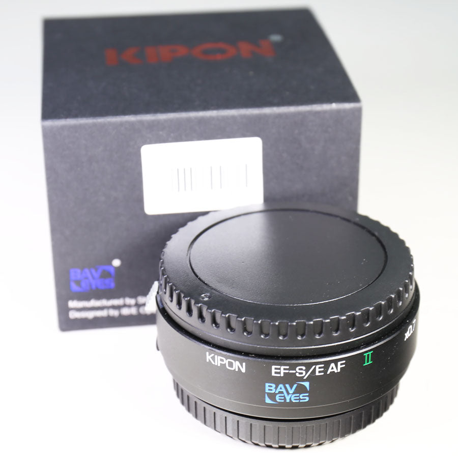 Kipon Baveyes 0.7x EF-S/E AF Auto Focus Lens Adapter for Canon EF Lens to Sony E-Mount Camera APS-C A6000 A5100 NEX-7 6 5