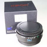 Kipon Baveyes 0.7x EF-S/E AF Auto Focus Lens Adapter for Canon EF Lens to Sony E-Mount Camera APS-C A6000 A5100 NEX-7 6 5