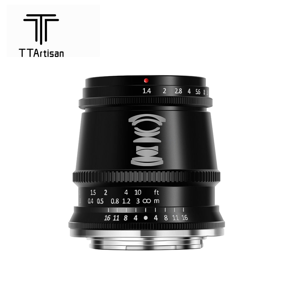 TTArtisan 17mm F/1.4 APS-C Camera Lens for mirrorless camera - Sony E Fuji X Canon EOS M RF NIKON Z MFT Leica Panasonic L
