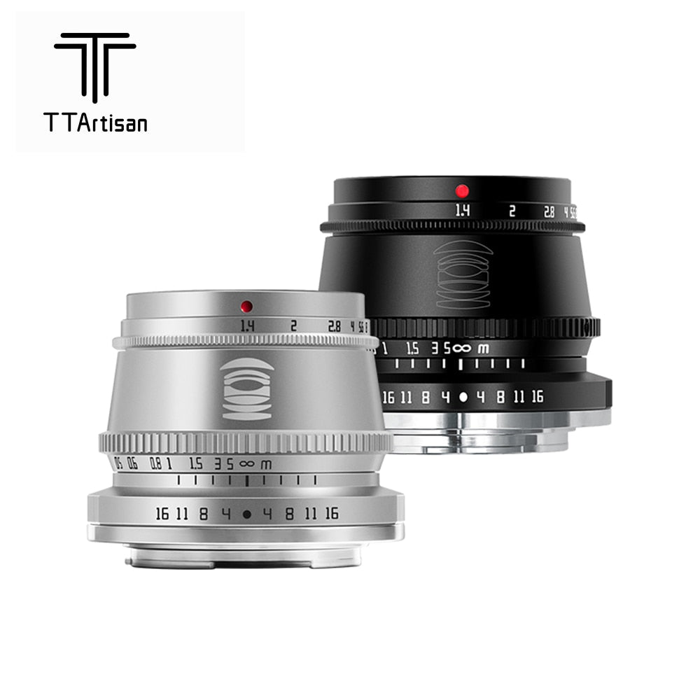 TTArtisan 35mm F/1.4 APS-C Camera Lens for mirrorless camera - Sony E Fuji X Canon EOS M RF NIKON Z MFT Leica Panasonic L