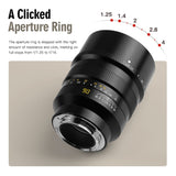 TTArtisan 90mm F/1.25 Full Frame Manual Portrait Lens for mirrorless camera - Fujifilm GFX Hasselblad X1D Mount