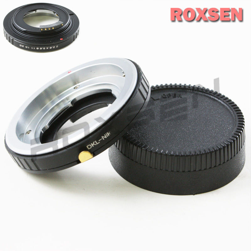 AF confirm adapter for Voigtlander Retina DKL lens to Nikon F Mount - D4 D610 D7500 D3200 D800 D810