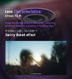 7artisans Floral Bloom 37mm T2.9 Full frame Cine Lens - PL mount purple