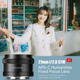 7artisans AF 27mm f/2.8 Auto focusing APS-C Lens for Sony E mount mirrorless camera A6700 A6600