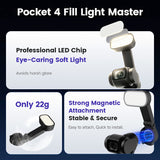 Desiontal AL07 mini magnetic top LED fill light for DJI Osmo Pocket 4