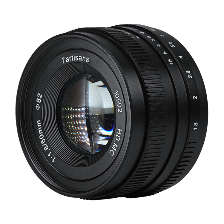 7artisans 50mm f/1.8 manual lens for APS-C mirrorless camera - Canon EOS M Fujifilm Sony Olympus OM-D