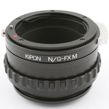 Kipon Nikon F mount G lens to Fujifilm X mount mirrorless camera adapter macro helicoid - X-Pro1 Pro2 Pro3 T1 T100 T200 H1 H2