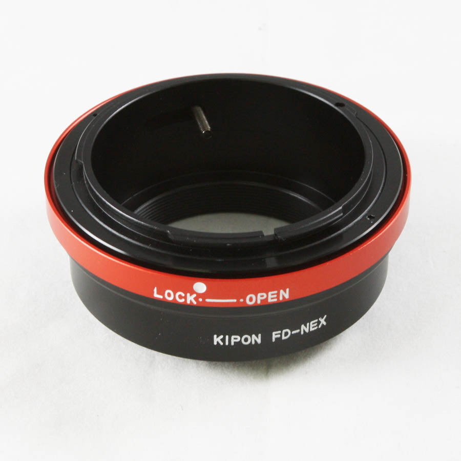 Kipon Canon FD mount lens to Sony NEX E mount mirrorless camera adapter (red) - A7 A7R IV V A7S III A6000 A6500 A5000