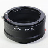 Kipon Nikon F mount AI-S lens to L mount mirrorless camera adapter - Leica Sigma Panasonic L mount