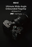 Meike AF 24mm f/1.4 FF STM MIX auto focusing full frame wide angle lens for Sony E mount Nikon Z Leica TL SL