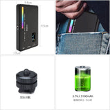 LUXCEO W140 RGB full color camera video LED light for DSLR mirrorless camera 8W 3100mAh