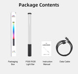 LUXCEO P300 RGB full color LED light fill light stick for DSLR mirrorless video camera