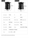 TTArtisan Tilt-shift 17mm F/4 Full Frame Camera Lens for mirrorless camera - Sony E Fuji GFX