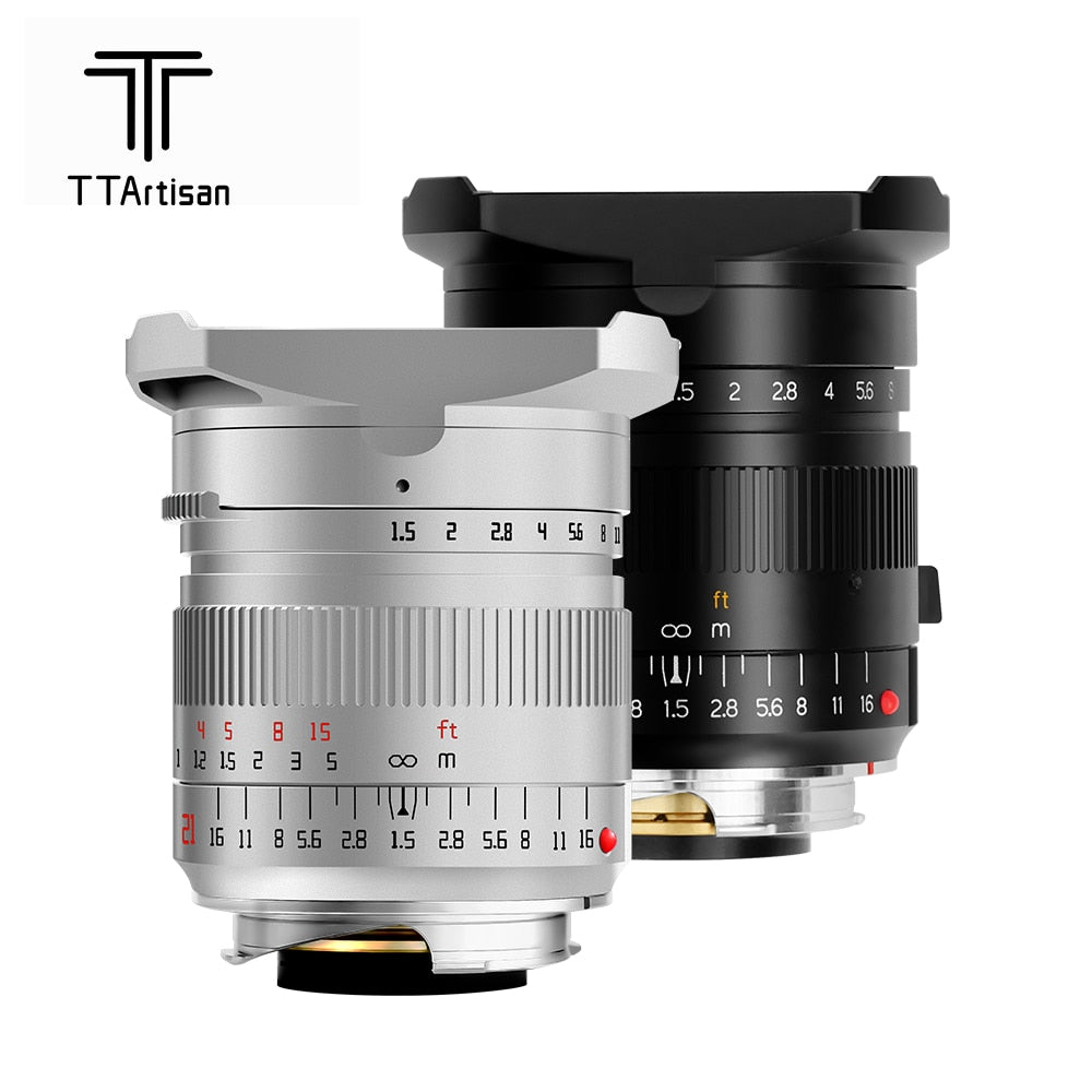 TTArtisan M 21mm F/1.5 ASPH Wide Angle Full Frame Prime Lens for Leica M mount rangefinder camera - M8 M9 M10 M11 M Typ 240 246 262