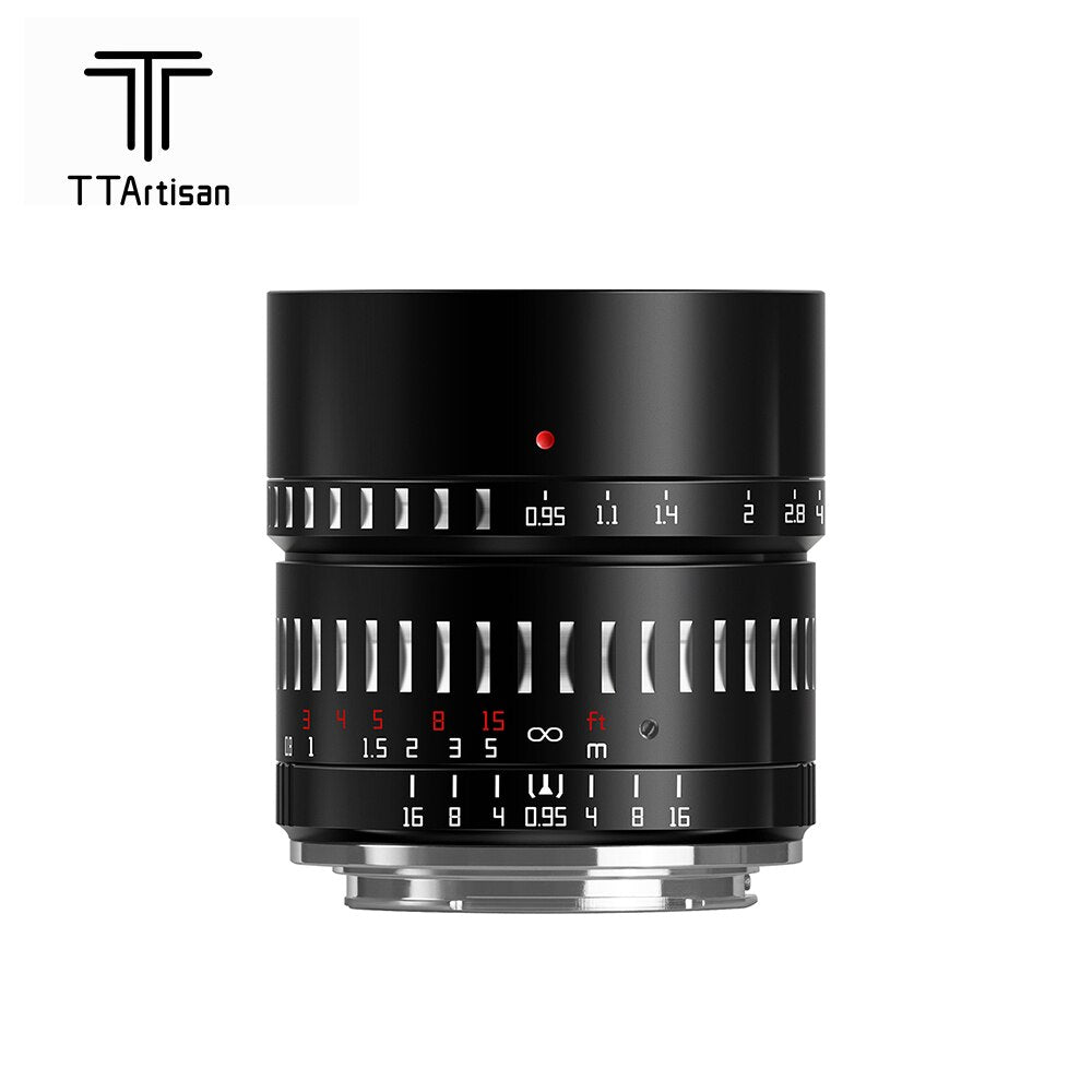 TTArtisan 50mm F/0.95 APS-C Camera Lens for mirrorless camera - Sony E Fuji X Canon EOS R RF NIKON Z Leica Panasonic L