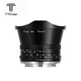 TTArtisan 7.5mm F/2 APS-C Fisheye Camera Lens for mirrorless camera - Sony E Fuji X Canon RF NIKON Z MFT Leica Panasonic L