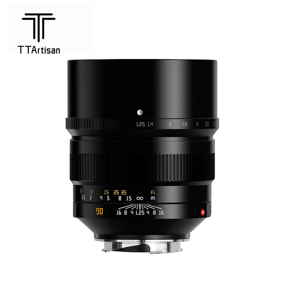 TTArtisan M 90mm F/1.25 Full Frame Prime Portrait Lens for Leica M mount rangefinder camera - M8 M9 M10 M11 M Typ 240 246 262