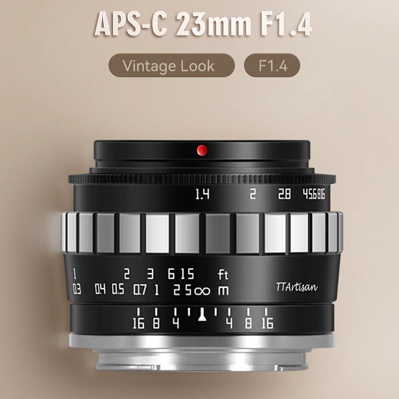 TTArtisan 23mm F/1.4 APS-C Camera Lens for mirrorless camera - Sony E Fuji X Canon EOS M RF NIKON Z MFT Leica Panasonic L