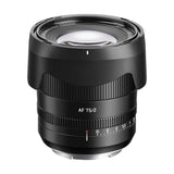 TTArtisan AF 75mm F/2 Full Frame Prime Lens for mirrorless camera - Sony E Nikon Z