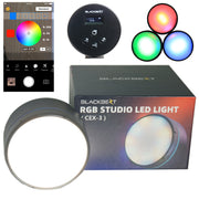 Blackbezt CEX-3 RGB LED light - mini panel for party room - iPhone Bluetooth remote control - warm white multi effect