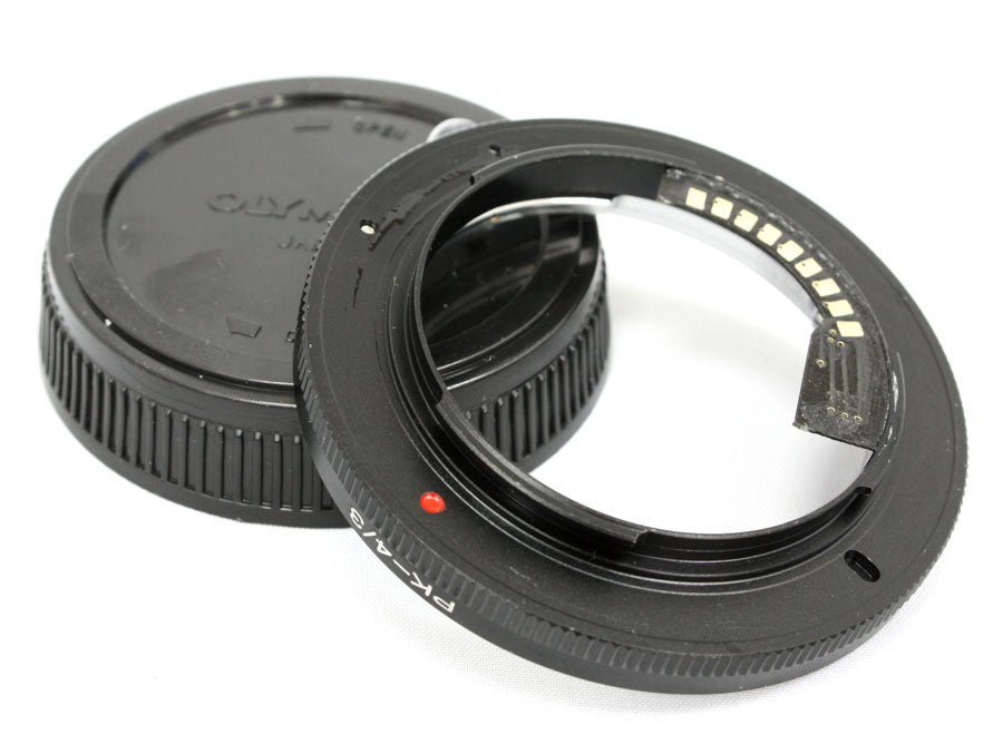 AF confirm adapter for Pentax K mount PK Lens to Olympus 4/3 Four Thirds mount camera - E-3 E-30 510 520 600