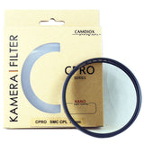 Camdiox CPRO Nano CPL Polarizing Filter - for Canon Nikon Sony Olympus Leica DSLR mirrorless camera lenses