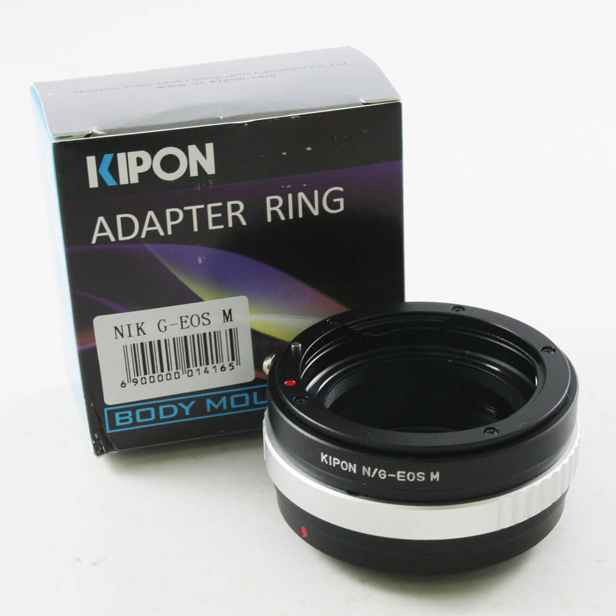 Kipon Nikon F Mount G lens to Canon EOS M EF-M mount mirrorless camera adapter - M2 M5 M6 M50 M100