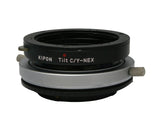 Kipon Tilt lens adapter (old type) for Contax Yashica C/Y mount lens to Sony E NEX Adapter - A6000 A6300 NEX-7 6 5N