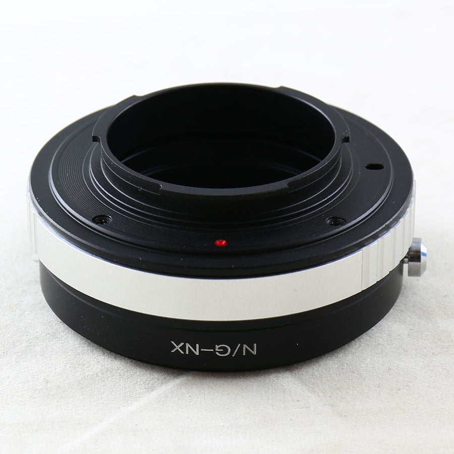 Nikon F mount AF-S G lens to Samsung NX mount mirrorless adapter - NX5 NX10 NX100 NX200 NX1000