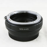 0.72x Focal Reducer Speed Booster Adapter for Nikon F mount G lens to Micro 4/3 MFT - Olympus OM-D Panasonic GX7 E-PL6