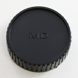 Plastic camera body cap / rear lens cap for Minolta MD mount SLR camera
