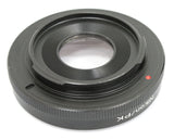 Nikon F mount lens to Pentax K mount PK camera adapter glass infinity - for K10D K200D K100D K20D K-5 7 30 r x