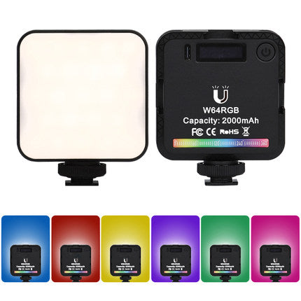 LUXCEO W64 RGB full color camera video LED light for DSLR mirrorless camera