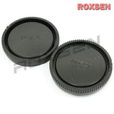 Plastic camera body cap / rear lens cap for Sony E mount NEX mirrorless camera