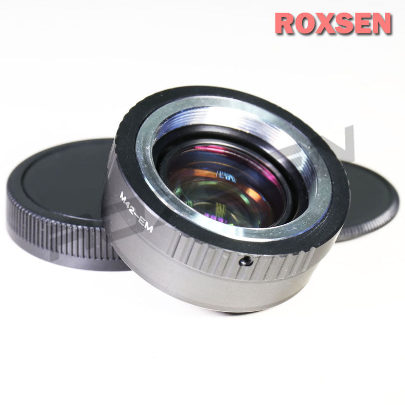 0.72x Focal Reducer Speed Booster Adapter for M42 mount lens to Canon EOS M EF-M mount camera - M5 II M50 M100