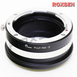 Fuji AX Fujica old X mount lens to Nikon Z mount mirrorless adapter - Z6 Z7 II Z50 Z fc