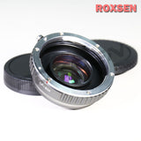 0.72x Focal Reducer Speed Booster Adapter for Canon EOS EF lens to Canon EOS M EF-M mount camera - M5 II M50 M100 Roxsen