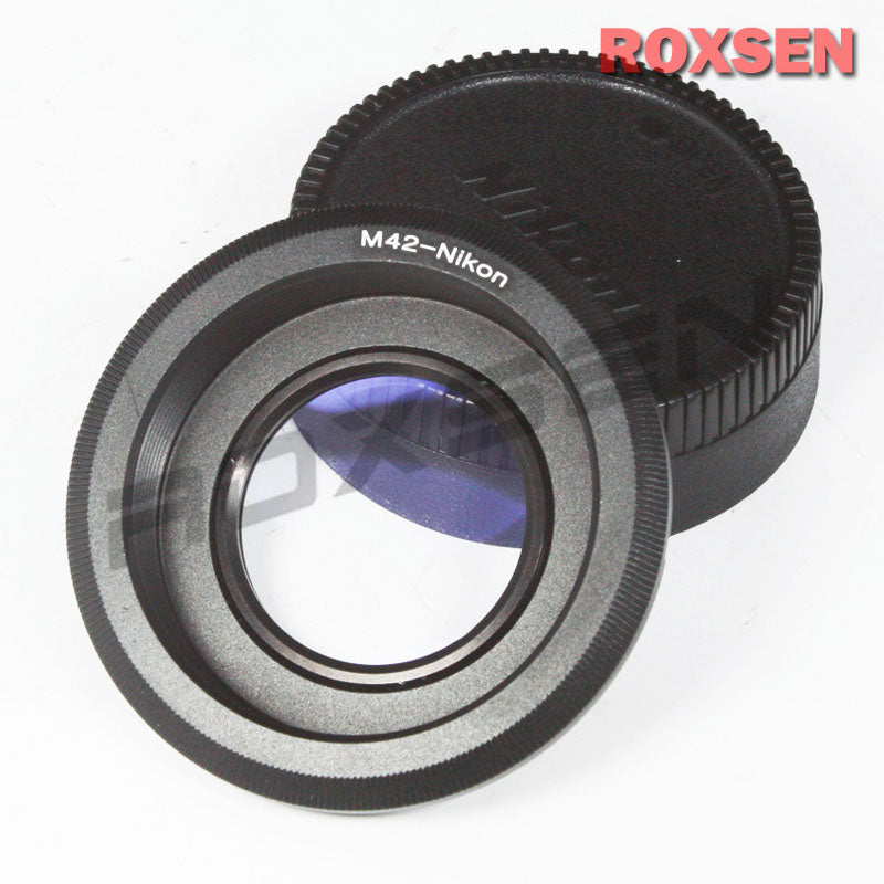 M42 screw mount lens to Nikon F mount adapter glass infinity - D5 D850 D7100 D750 D610 Df