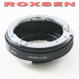Pentax K mount PK DA AF lens to Leica M L/M mount adapter - M8 M9 M-P M Typ 240 246 262