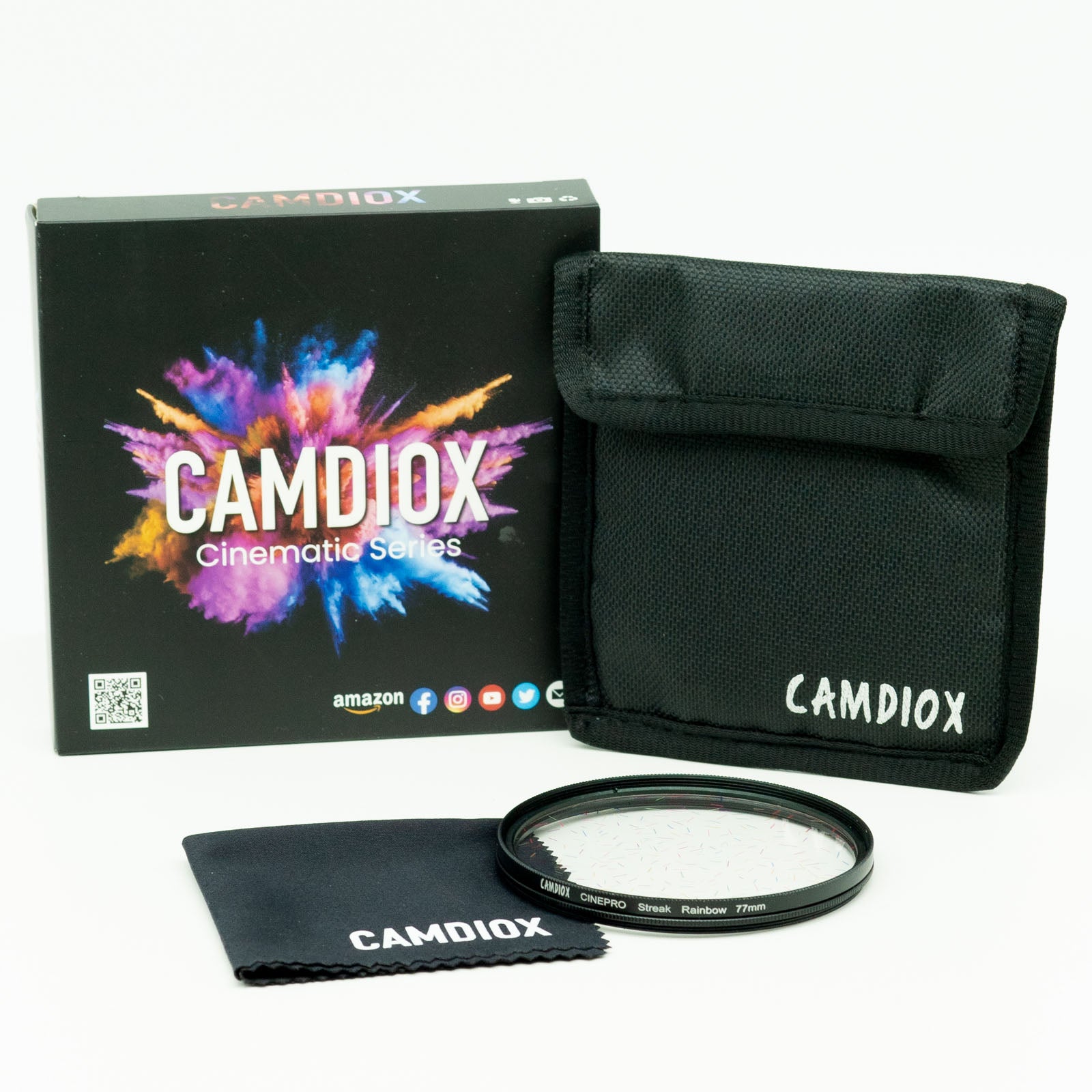 Camdiox Cinepro Pro Filter - Rainbow Star - starlight filter for Canon Nikon Sony Olympus Leica DSLR mirrorless camera lenses