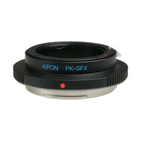 Kipon PK-GFX lens adapter for Pentax K mount PK lens to Fujifilm G-Mount Fuji GFX medium format mirrorless camera Pro Adapter - GFX 50S 100S